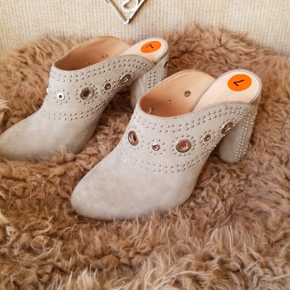 Rachel Zoe Ramona Eyelet Suede Mule - Picture 2 of 7